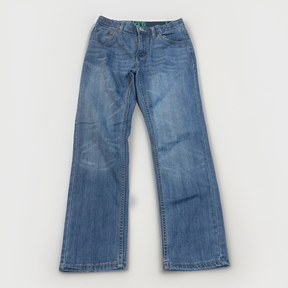 Boys Levi's 511 Fit Blue Stretch Denim Jeans-Waist Tabs Size 12 26" x 27"